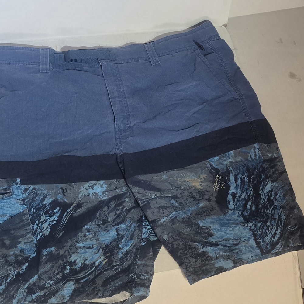 Realtree Blue and Black Cargo Shorts